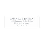 Professional Black Typographic セルフインキングスタンプ (デザイン)