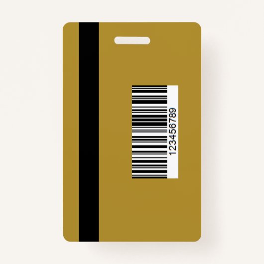 Professional Blue Brown Staff Identification ID バッジ (裏面)