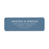 Professional Blue Minimalist ラベル (正面)