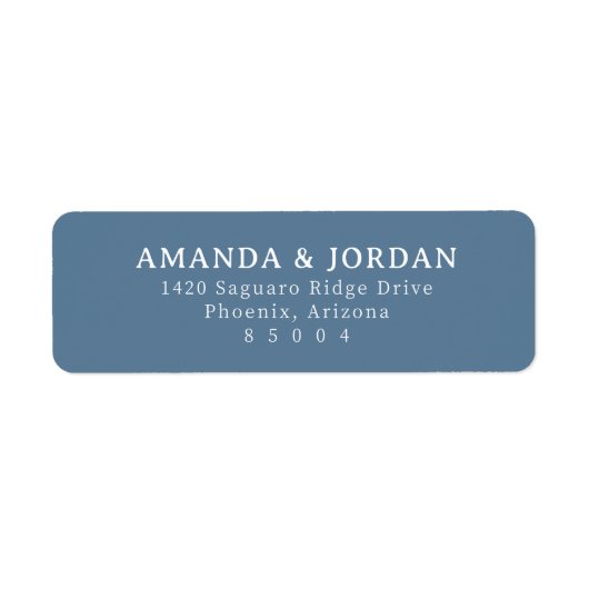 Professional Blue Minimalist ラベル (正面)