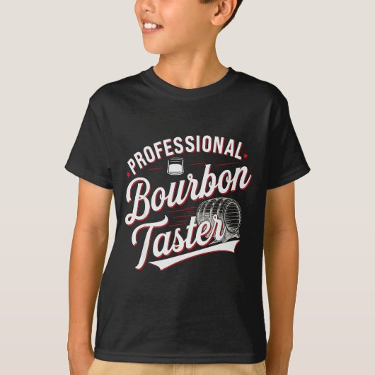 Professional Bourbon Taster Funny Drinking Whiskey Tシャツ (正面)