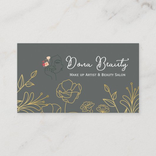 Professional Bridal Makeup Artist Business Card 名刺 (正面)