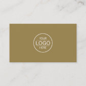 Professional Brown Add your Logo 名刺 (正面)
