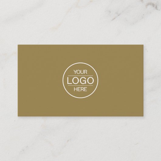 Professional Brown Add your Logo 名刺 (正面)