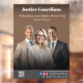 Professional Brown Confident Lawyers Legal Service ウィンドウサイン (シート2)