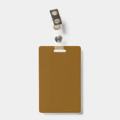 Professional Brown Identification Card バッジ (裏面 （クリップ付）)