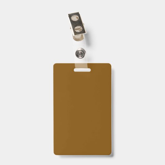 Professional Brown Identification Card バッジ (裏面 （クリップ付）)