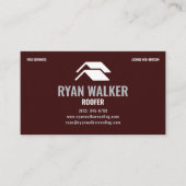 Professional Brown Roofer & Roofing Contractor 名刺 (正面)
