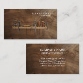 Professional Builder Carpenter Tools Woodworking 名刺 (正面/裏面)