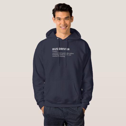 Professional Bus Driver Definition Hoodie パーカ (正面フル)