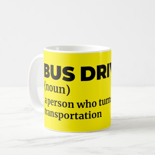 Professional Bus Operator Definition コーヒーマグカップ (正面左)