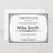Professional Business Award Postcard | Custom Cert 案内ポストカード (正面/裏面)