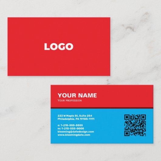 Professional Business Card for Entrepreneur 名刺 (正面/裏面)