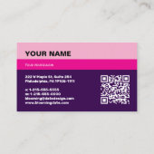 Professional Business Card for Entrepreneur 名刺 (裏面)