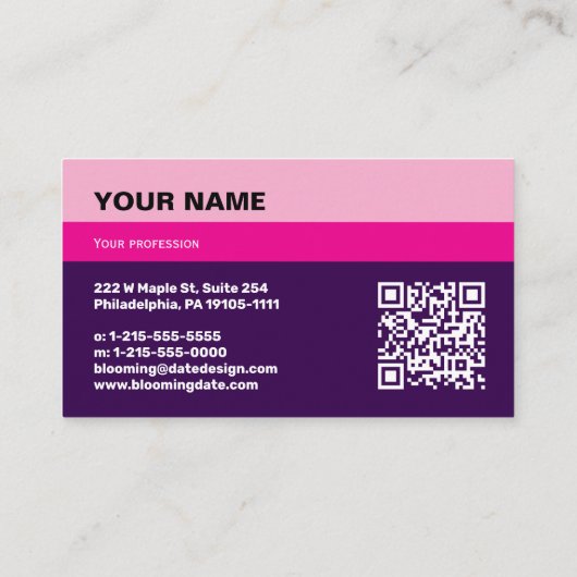 Professional Business Card for Entrepreneur 名刺 (裏面)
