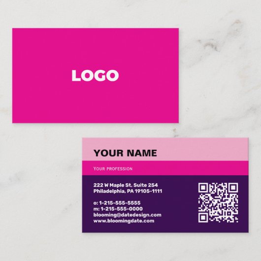 Professional Business Card for Entrepreneur 名刺 (正面/裏面)