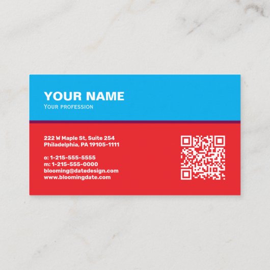 Professional Business Card for Entrepreneur 名刺 (裏面)
