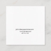 Professional Business Card for Graphic Designers スクエア名刺 (裏面)