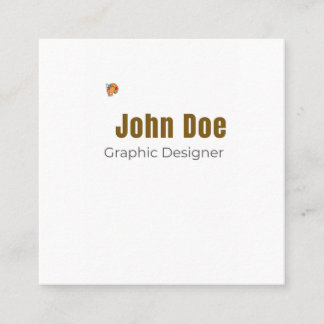 Professional Business Card for Graphic Designers スクエア名刺