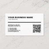 Professional Business Card with Ruler (cm) 名刺 (裏面)