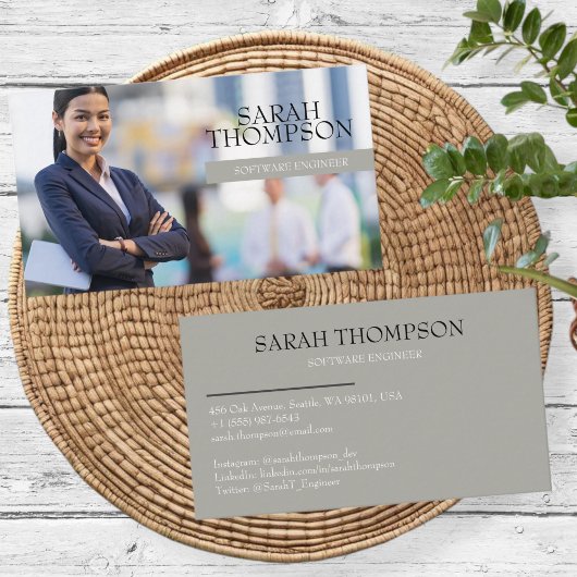 Professional business cards, editable template 名刺