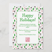 Professional Business Employee Holiday Card シーズンカード (正面)