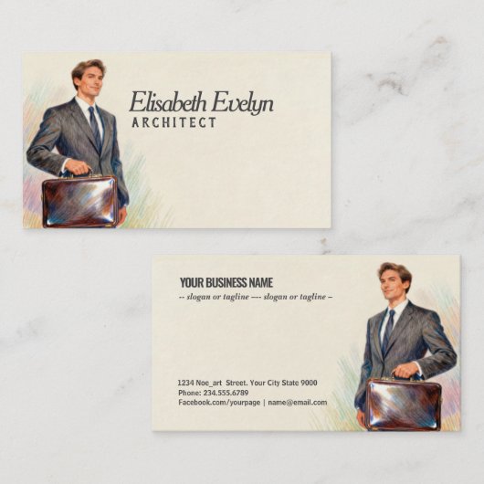 Professional Business Leader 名刺 (正面/裏面)