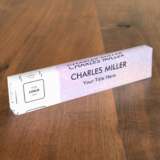 Professional business logo  デスクネームプレート (側面)