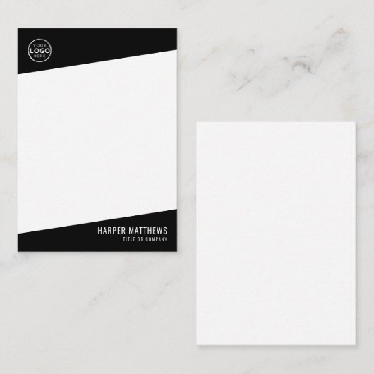 Professional Business Logo ノートカード (正面/裏面)