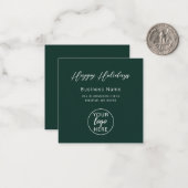 Professional Business Logo Christmas Holiday  ノートカード (正面/裏面インサイチュ)