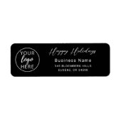 Professional Business Logo Christmas Holiday  ラベル (正面)