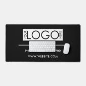 Professional Business Logo Contact Details Simple デスクマット (キーボード&マウス)