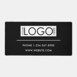 Professional Business Logo Contact Details Simple デスクマット