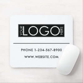 Professional Business Logo Contact Details Simple マウスパッド