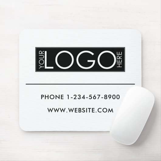 Professional Business Logo Contact Details Simple マウスパッド (マウス)