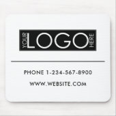 Professional Business Logo Contact Details Simple マウスパッド (正面)