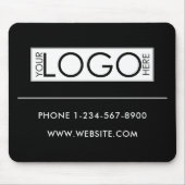 Professional Business Logo Contact Details Simple マウスパッド (正面)