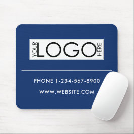 Professional Business Logo Contact Details Simple マウスパッド