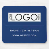Professional Business Logo Contact Details Simple マウスパッド (正面)