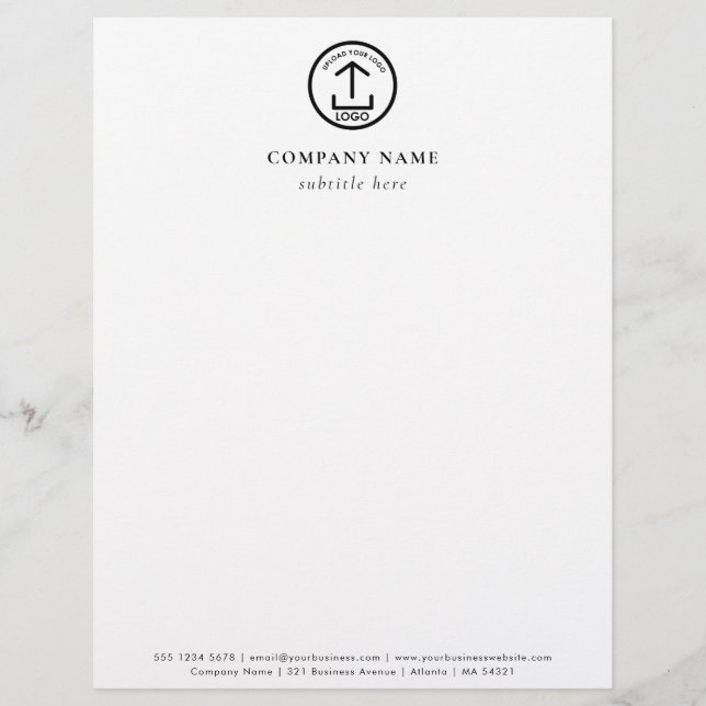 Professional Business Logo Letterhead Template レターヘッド (正面)