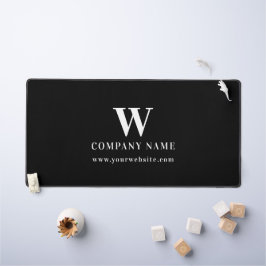 Professional Business Logo Monogram Name Website デスクマット