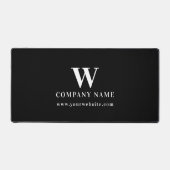 Professional Business Logo Monogram Name Website デスクマット (正面)