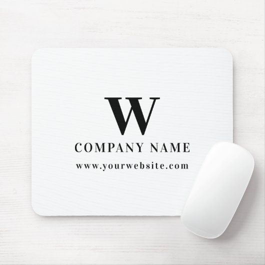 Professional Business Logo Monogram Name Website マウスパッド (マウス)