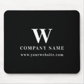 Professional Business Logo Monogram Name Website マウスパッド (正面)