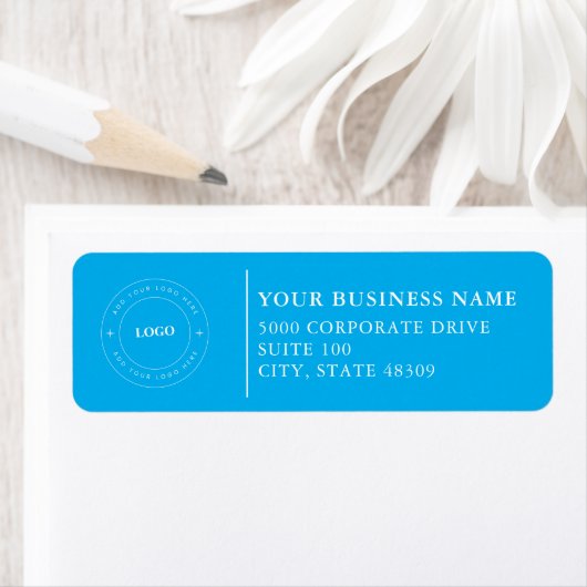  Professional Business Logo  Return Address Label ラベル (インサイチュ)