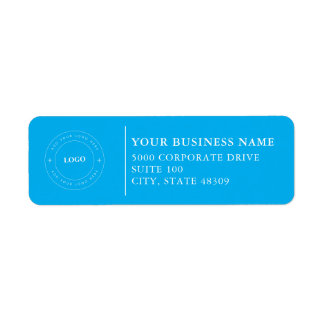 Professional Business Logo Return Address Label ラベル