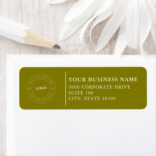 Professional Business Logo Return Address Label ラベル (インサイチュ)