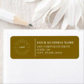  Professional Business Logo  Return Address Label ラベル (インサイチュ)