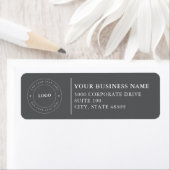 Professional Business Logo Return Address Label ラベル (インサイチュ)