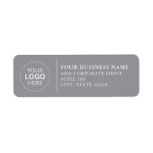 Professional Business Logo Return Address Label ラベル (正面)